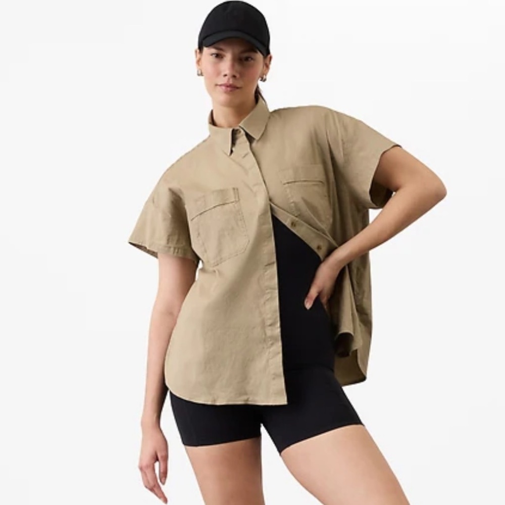 Athleta paradise oversized short sleeve shirt